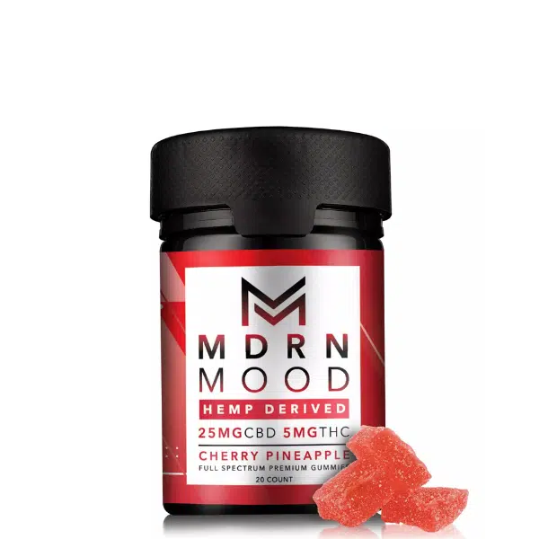 Gummies CBD / THC – CHERRY PINEAPPLE – 5mg MDRN MOOD - CBD shop en ligne