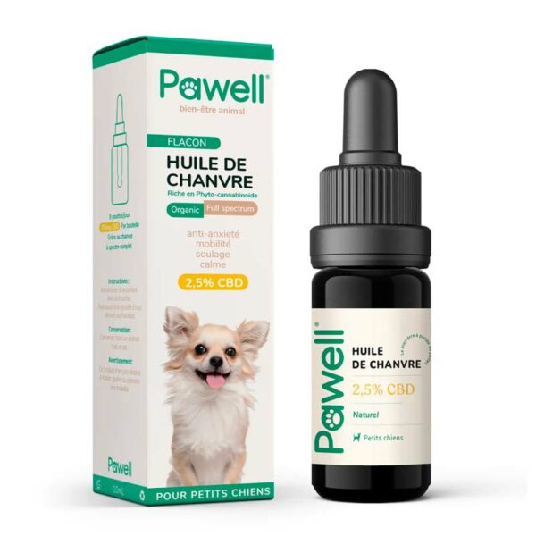 Huile cbd petit chien pawell